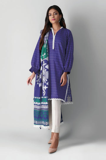 L21390 Blue Khaadi Autumn Collection 2021